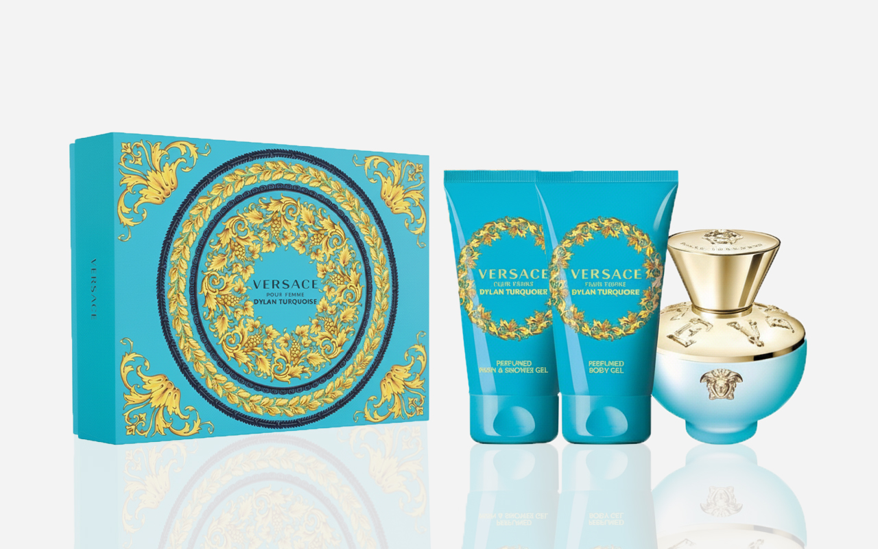 Versace pour homme dylan turquoise edt gift set | SB Fragrances